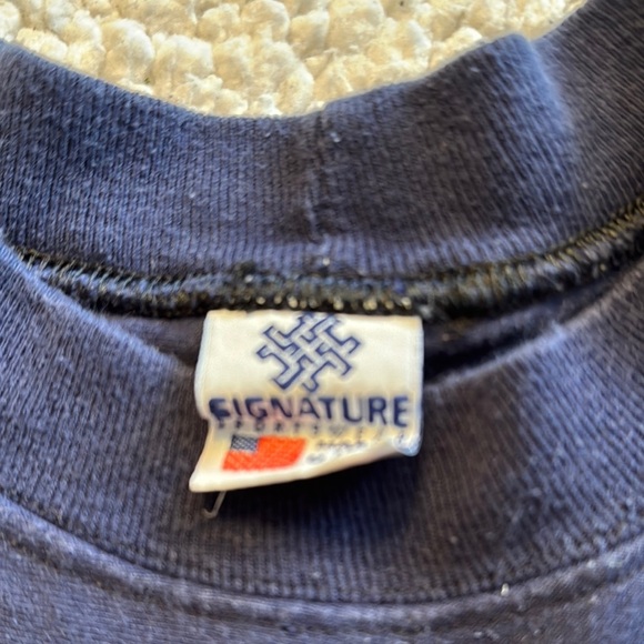 Rare Vintage Dark Blue and Yellow Alpha Tau Omega Sorority Tee - Picture 2 of 6